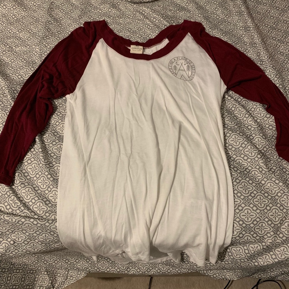 3/4 length sleeved tee shirt
